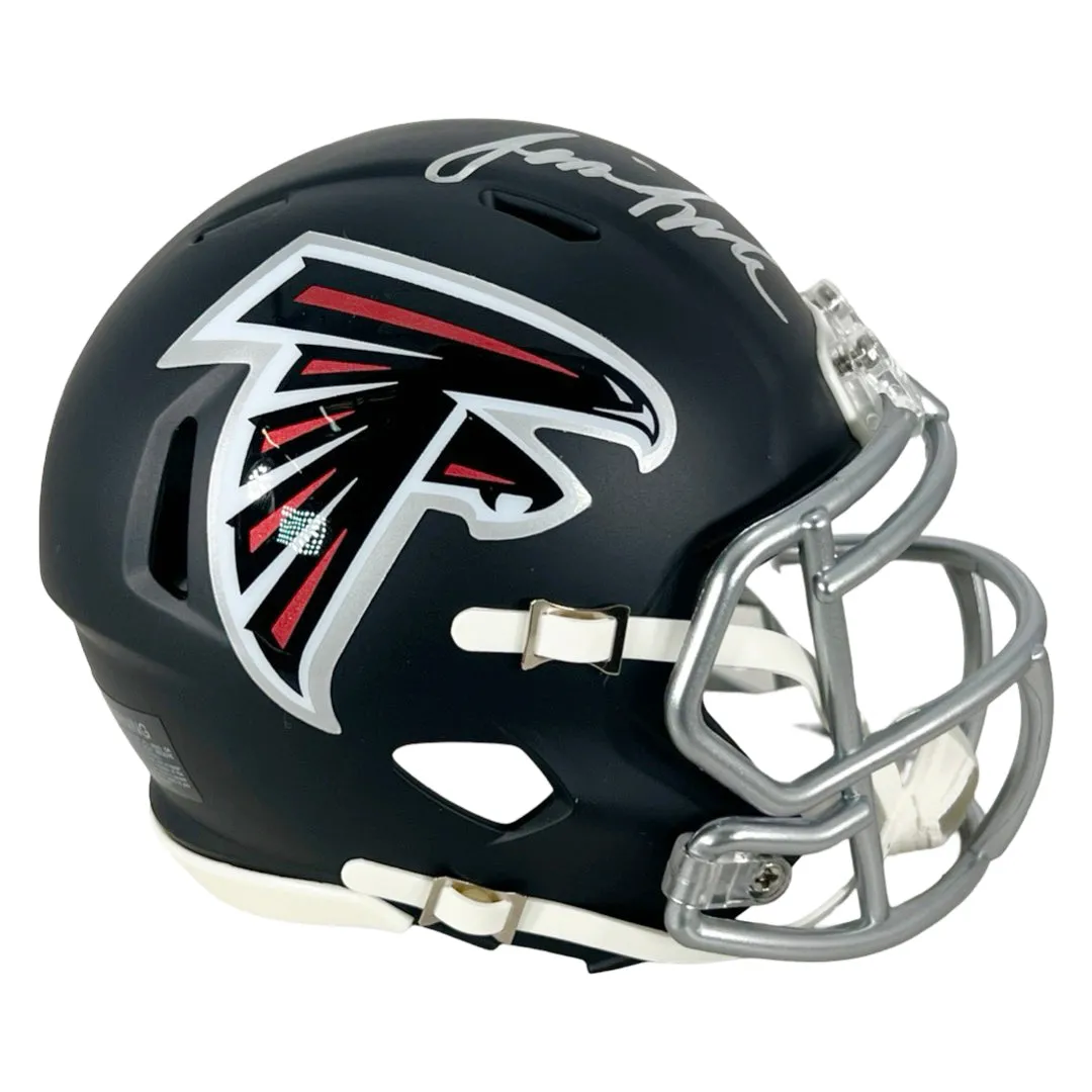 Jessie Tuggle Signed Atlanta Falcons Speed Mini Football Helmet (JSA)