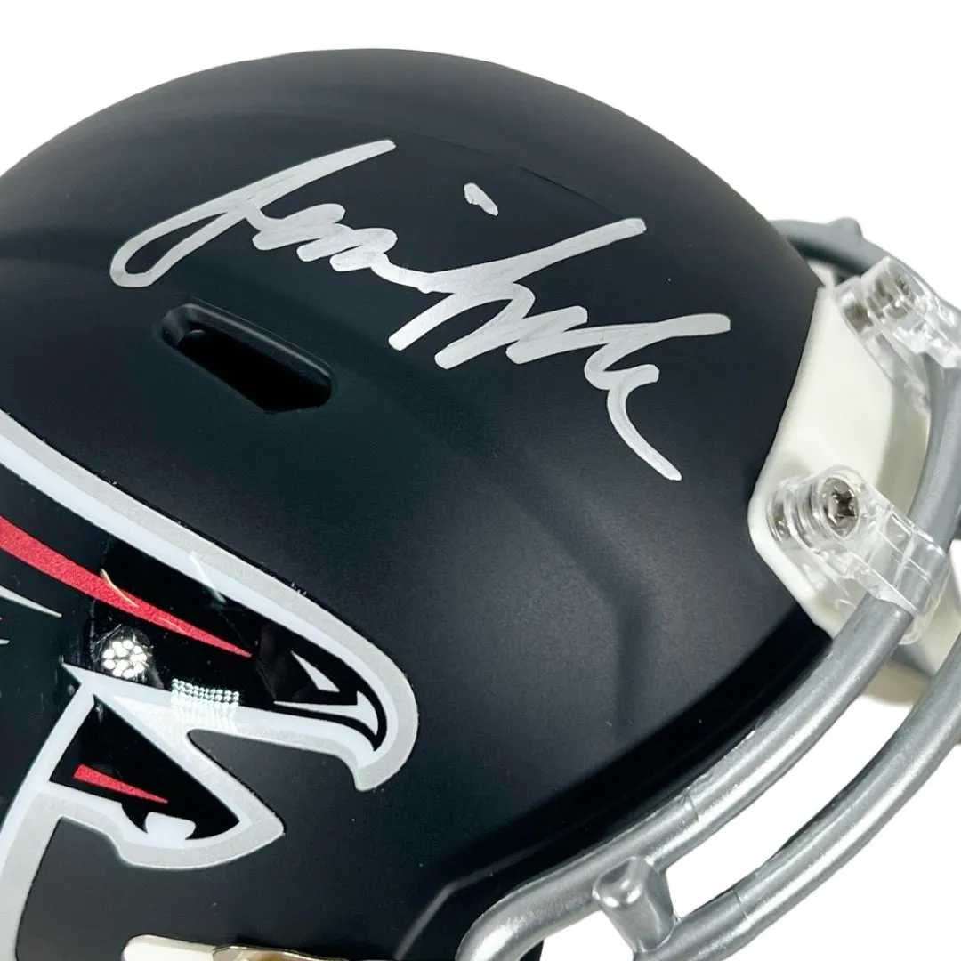 Jessie Tuggle Signed Atlanta Falcons Speed Mini Football Helmet (JSA)