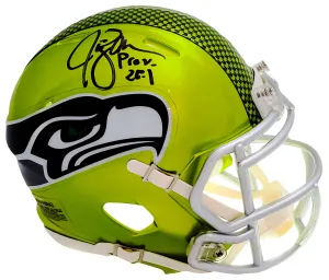 Jim Zorn Autographed Seattle Seahawks Flash Green Speed Mini Helmet MCS Holo Stock #211074