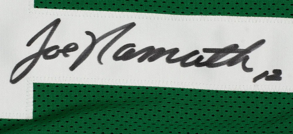 Joe Namath New York Signed Green Football Jersey PSA/DNA Hologram