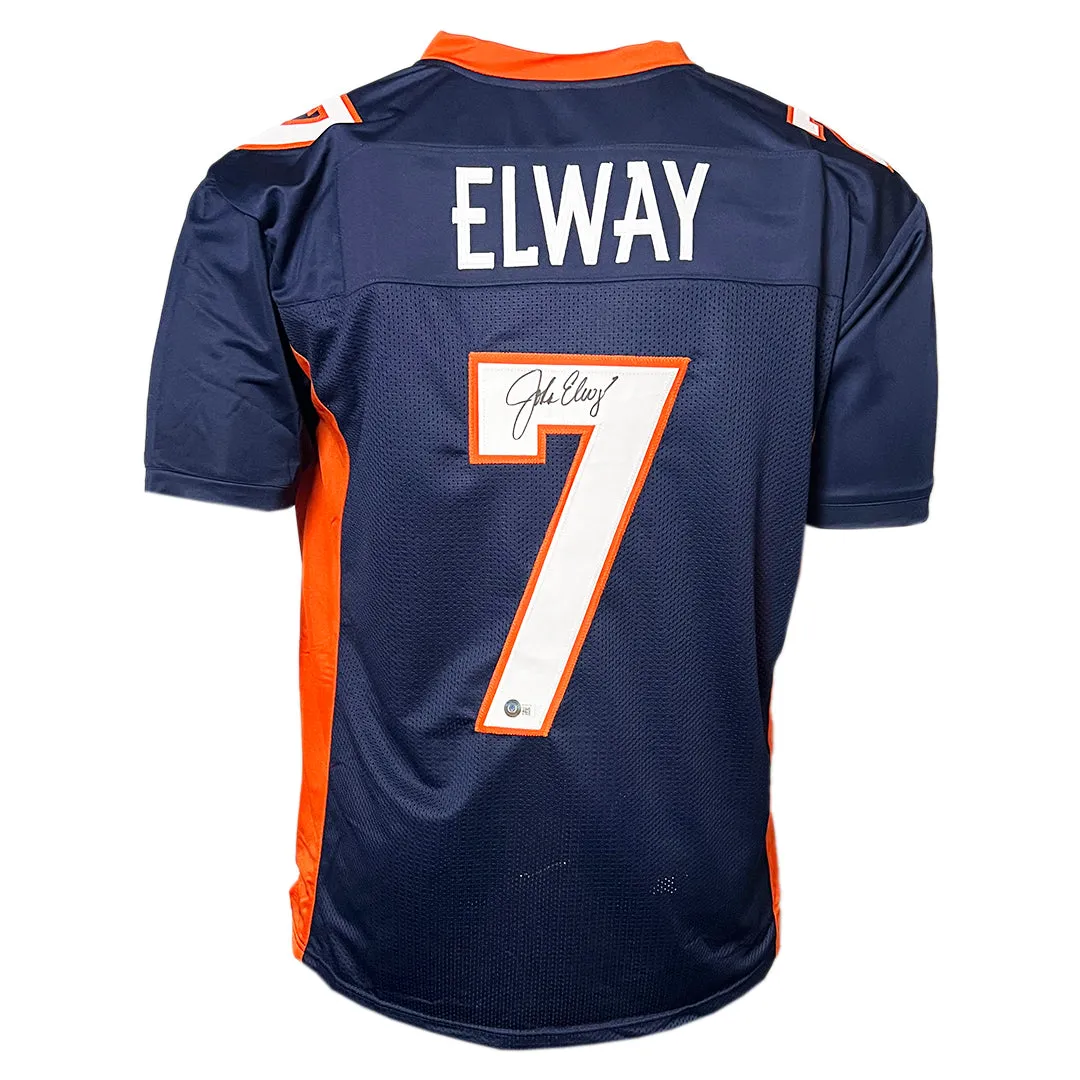 John Elway Signed Denver Navy Football Jersey (JSA)