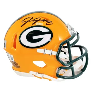 Josh Jacobs Signed Green Bay Packers Speed Mini Football Helmet (Beckett)