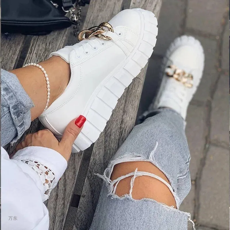 Joskaa 2024 New Best White Sneakers With Platform