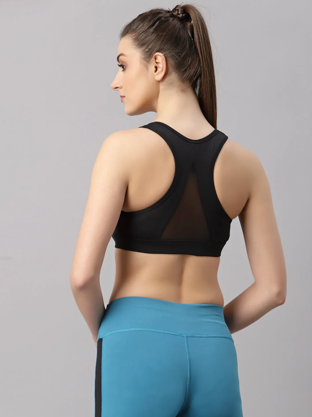 JUMP USA Solid Non-Wired Non Padded Sports Bra