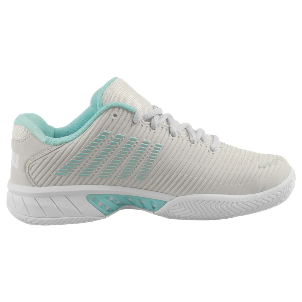 K-Swiss Women's Hypercourt Express 2 - Wide - Vaporous Grey/Blue Glow