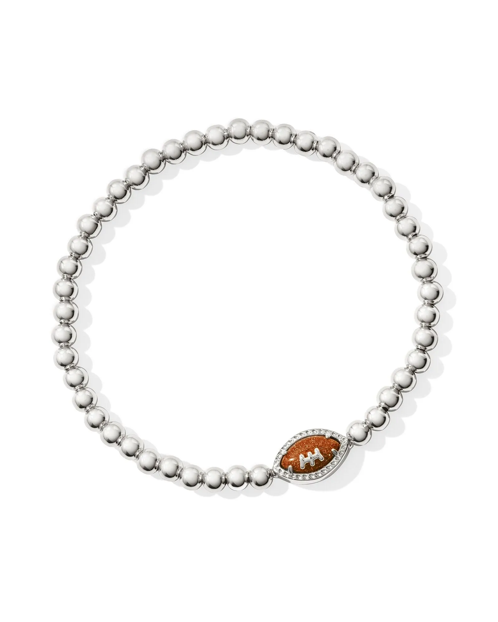 KENDRA SCOTT FOOTBALL STRETCH BRACELETS- ORANGE GOLDSTONE