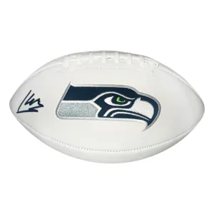 Kenneth Walker III Signed Seattle Seahawks Official NFL Team Logo White Football (Beckett)