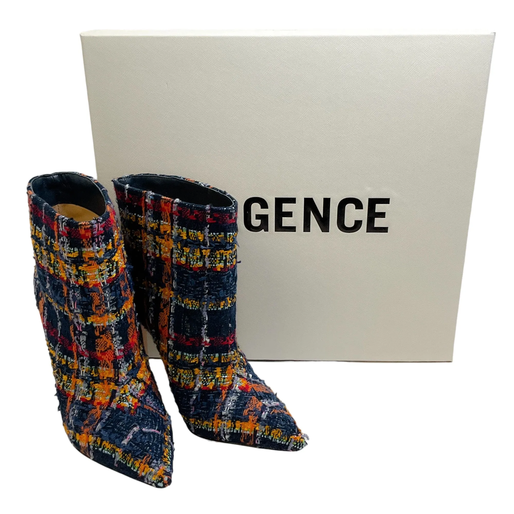 L'Agence Multi Tweed Mariette Booties