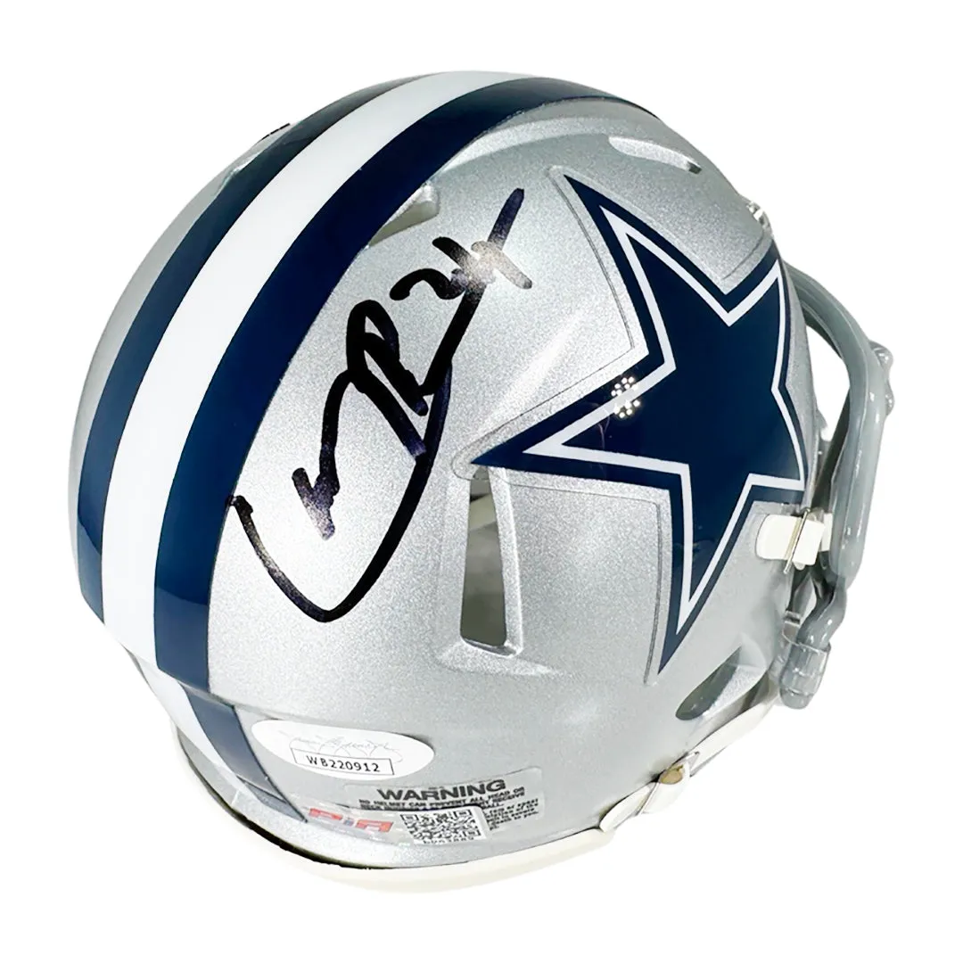 Larry Brown Signed Dallas Cowboys Speed Mini Football Helmet (JSA)