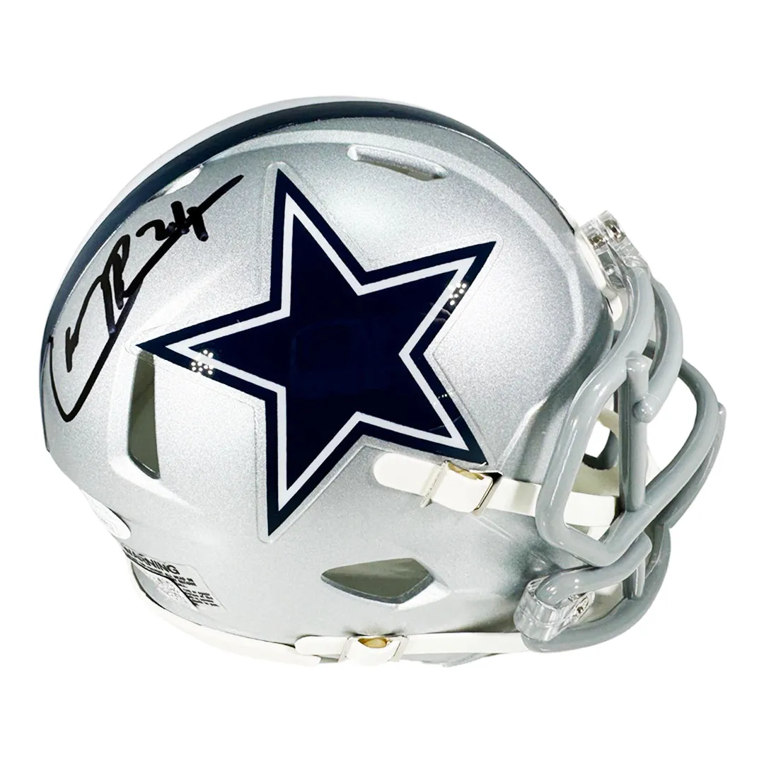 Larry Brown Signed Dallas Cowboys Speed Mini Football Helmet (JSA)