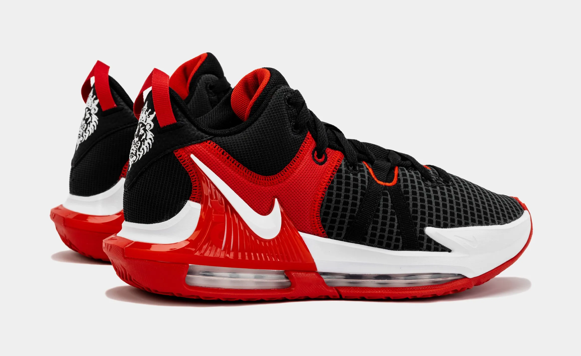 LeBron Witness 7 Mens Basketball Shoes (Black/Red)