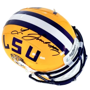 Leonard Fournette Signed LSU Tigers Mini Schutt Football Helmet (JSA)