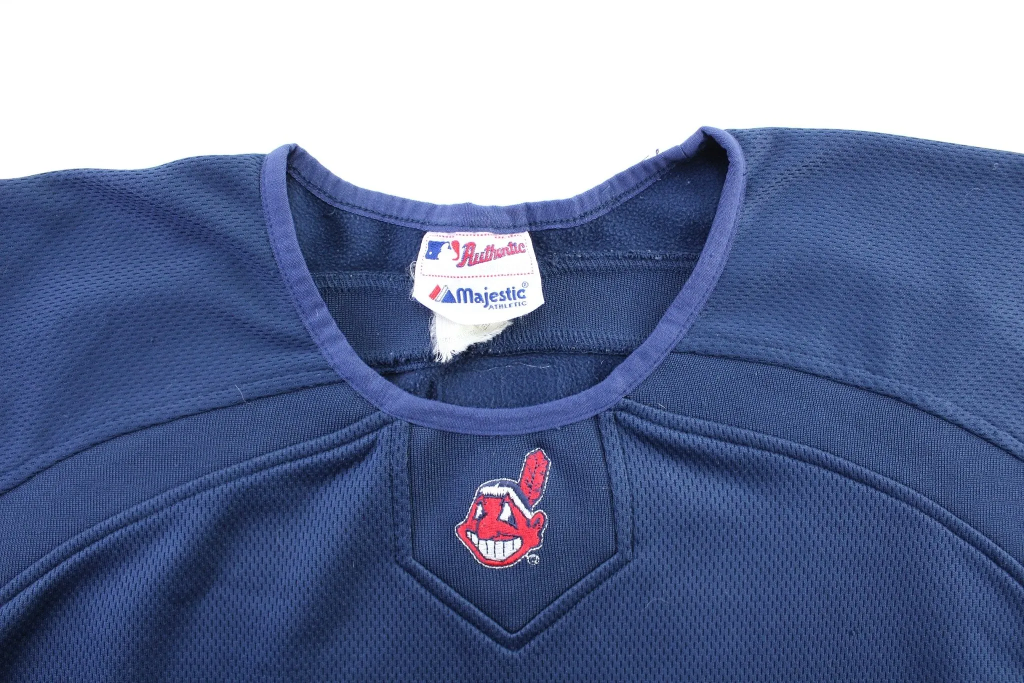 Majestic Embroidered Cleveland Indians Pullover