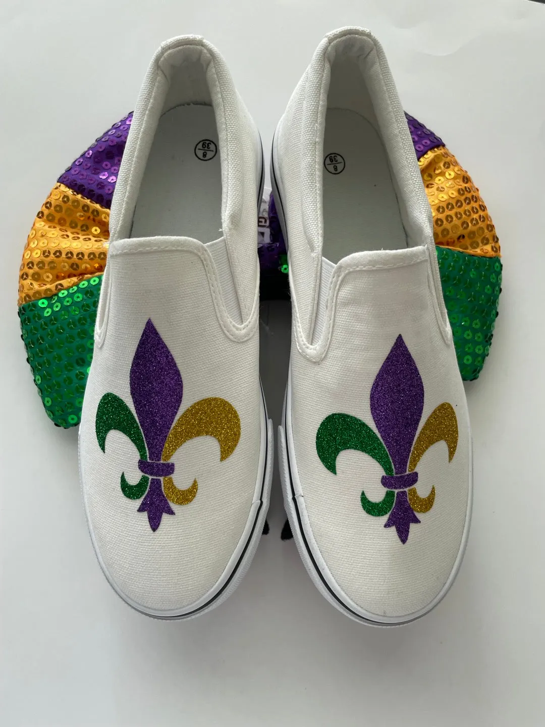 Mardi gras  Sneakers/Mardi gras slip on shoes