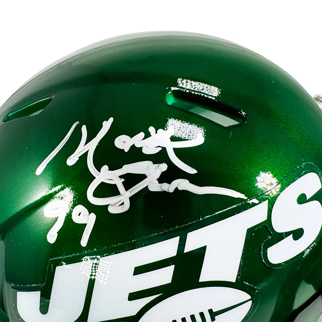 Mark Gastineau Signed New York Jets Speed Mini Football Helmet (JSA)