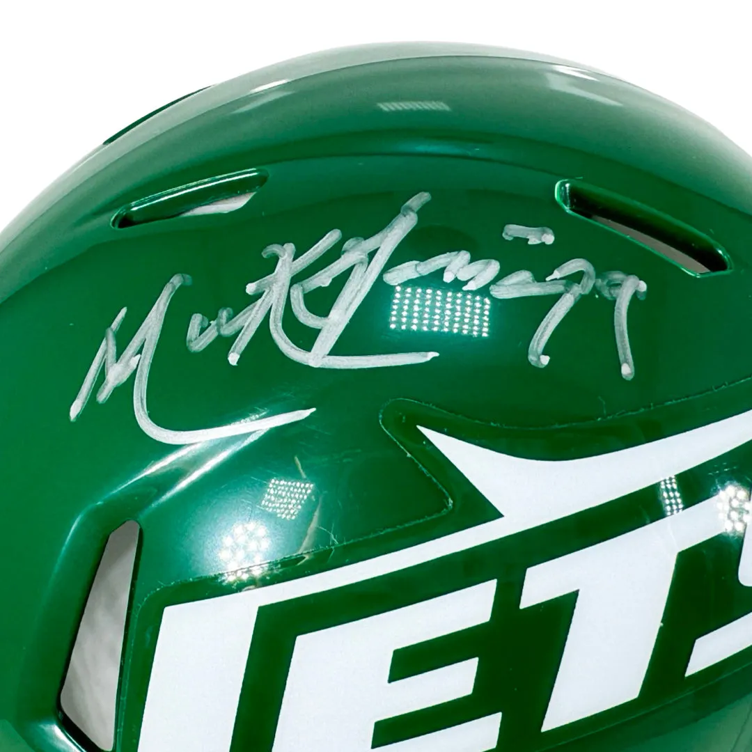 Mark Gastineau Signed New York Jets Throwback 78-89 Speed Mini Football Helmet (JSA)