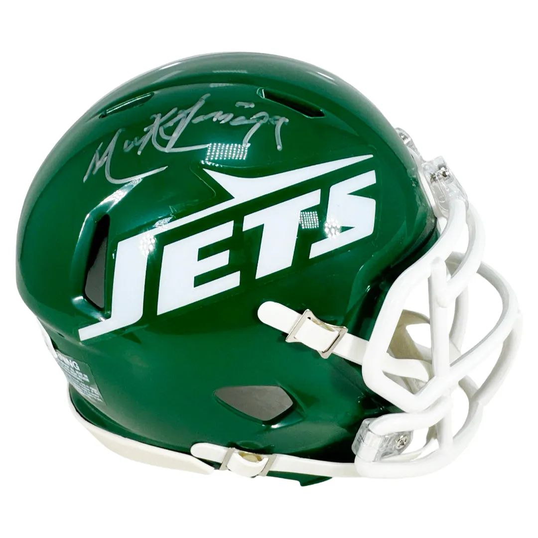 Mark Gastineau Signed New York Jets Throwback 78-89 Speed Mini Football Helmet (JSA)