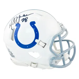 Marshall Faulk Signed Indianapolis Colts Speed Mini Football Helmet (Beckett)