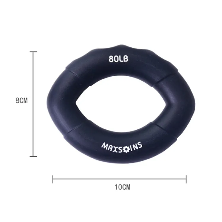 MAXSOINS MXO-009898 Silicone Finger Exercise Grip Device Olive Shape Rehabilitation Finger Pinch Device, Specification: 60LB(Jade)