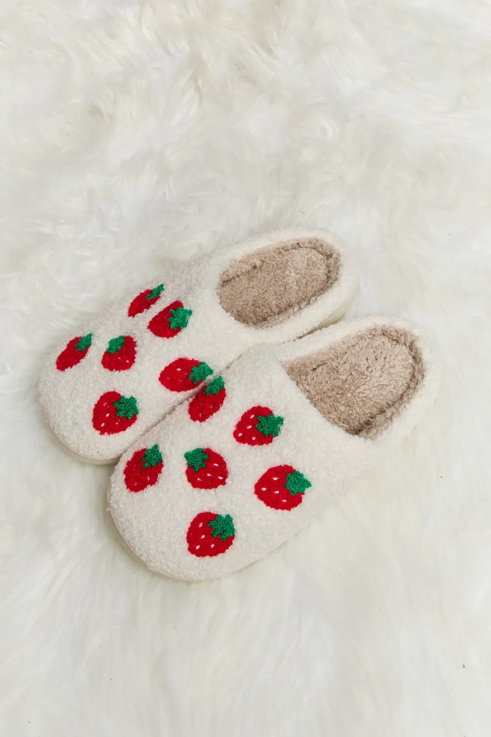 Melody Printed Plush Slide Slippers - 7 styles