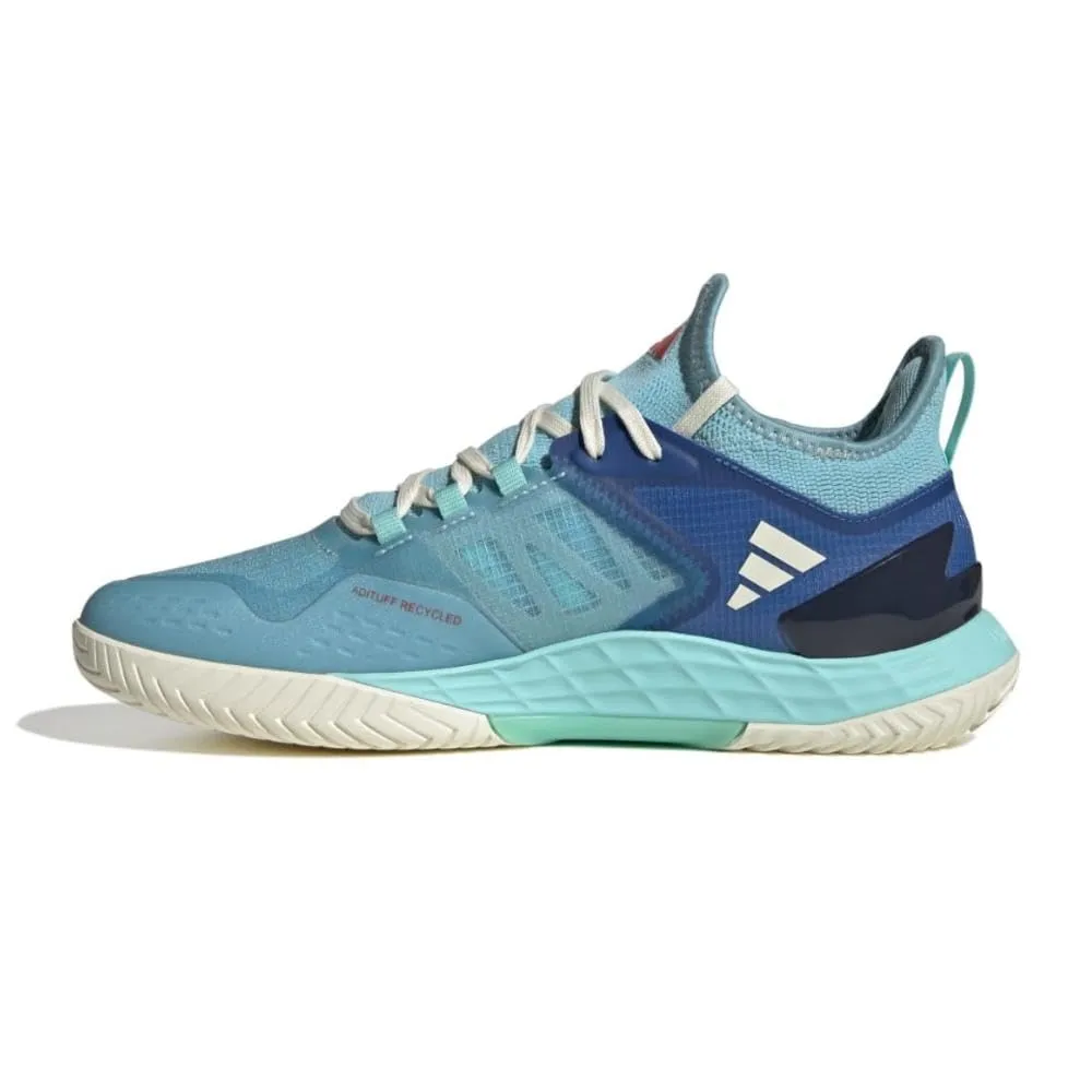 Men's Adizero Ubersonic 4.1 Tennis Shoe (Light Aqua/Off White/Flash Aqua)