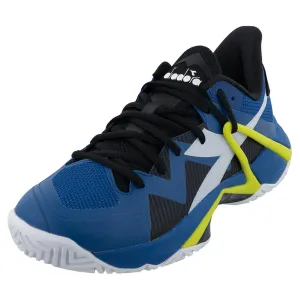 Men's B.Icon 2 AG Tennis Shoes Deja Vu Blue and Black