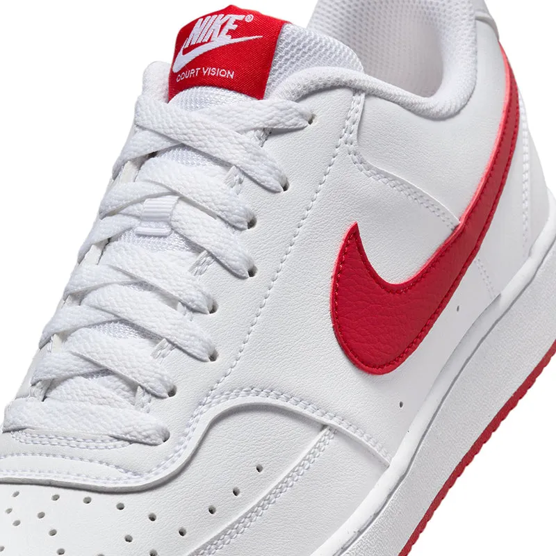 Men's Court Vision Low Next Nature White/University Red