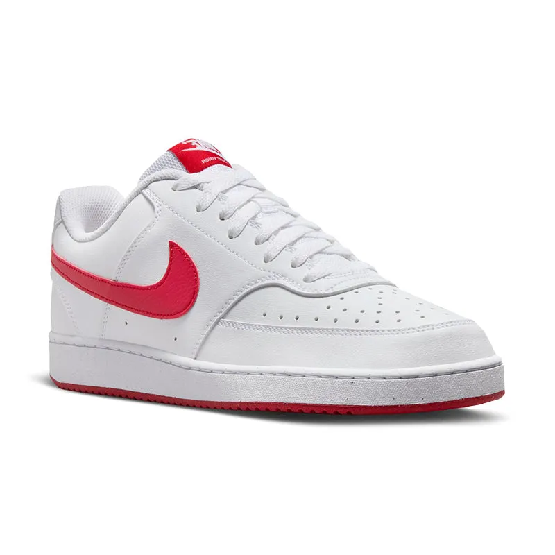 Men's Court Vision Low Next Nature White/University Red