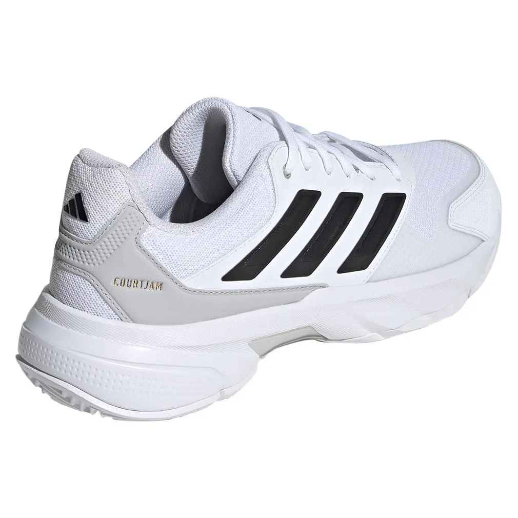 Men's CourtJam Control 3 Tennis Shoes White and Gray