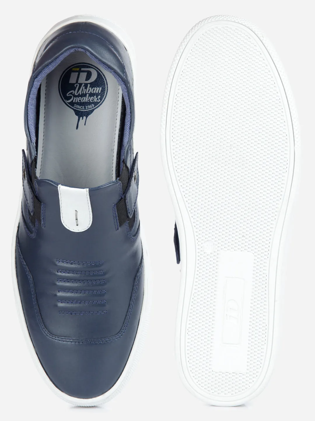 Men's Navy Slip On Sneaker (ID3050)