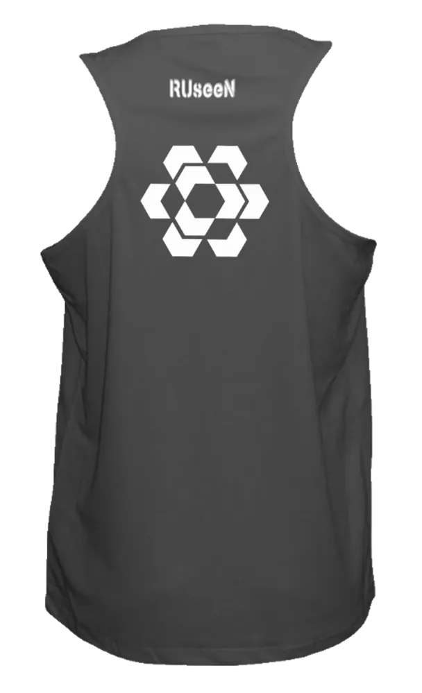 Men's Reflective Tank - Fractured Hexagon