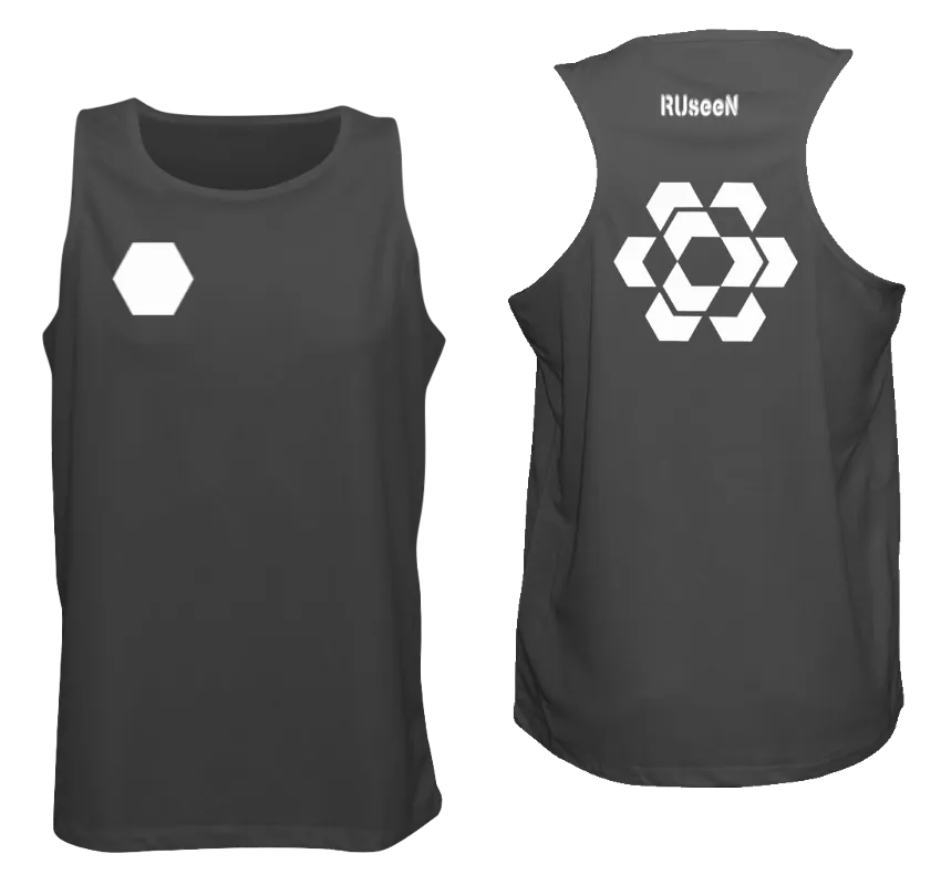 Men's Reflective Tank - Fractured Hexagon