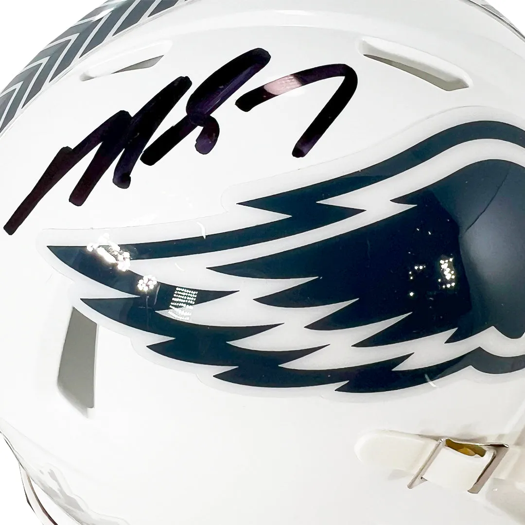 Michael Vick Signed Philadelphia Eagles Salute to Service 2024 Mini Football Helmet (Beckett)