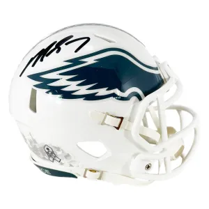 Michael Vick Signed Philadelphia Eagles Salute to Service 2024 Mini Football Helmet (Beckett)