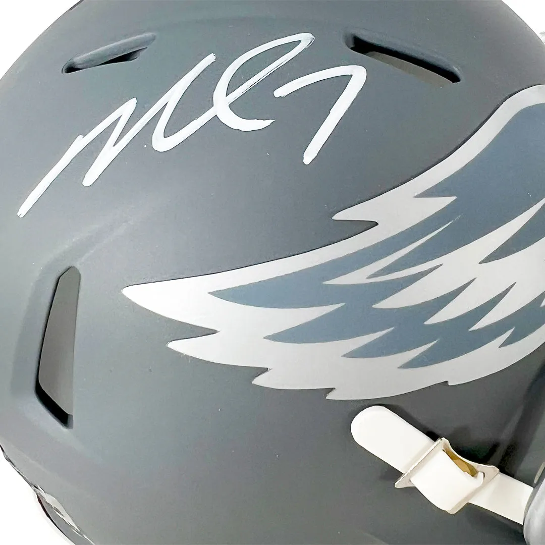 Michael Vick Signed Philadelphia Eagles Slate Alternate Speed Mini Football Helmet (Beckett)