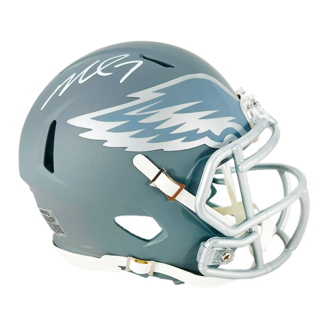 Michael Vick Signed Philadelphia Eagles Slate Alternate Speed Mini Football Helmet (Beckett)