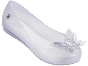 Mini Melissa Youth Ultragirl Fly Pearly Lilac Butterfly Dress Shoes