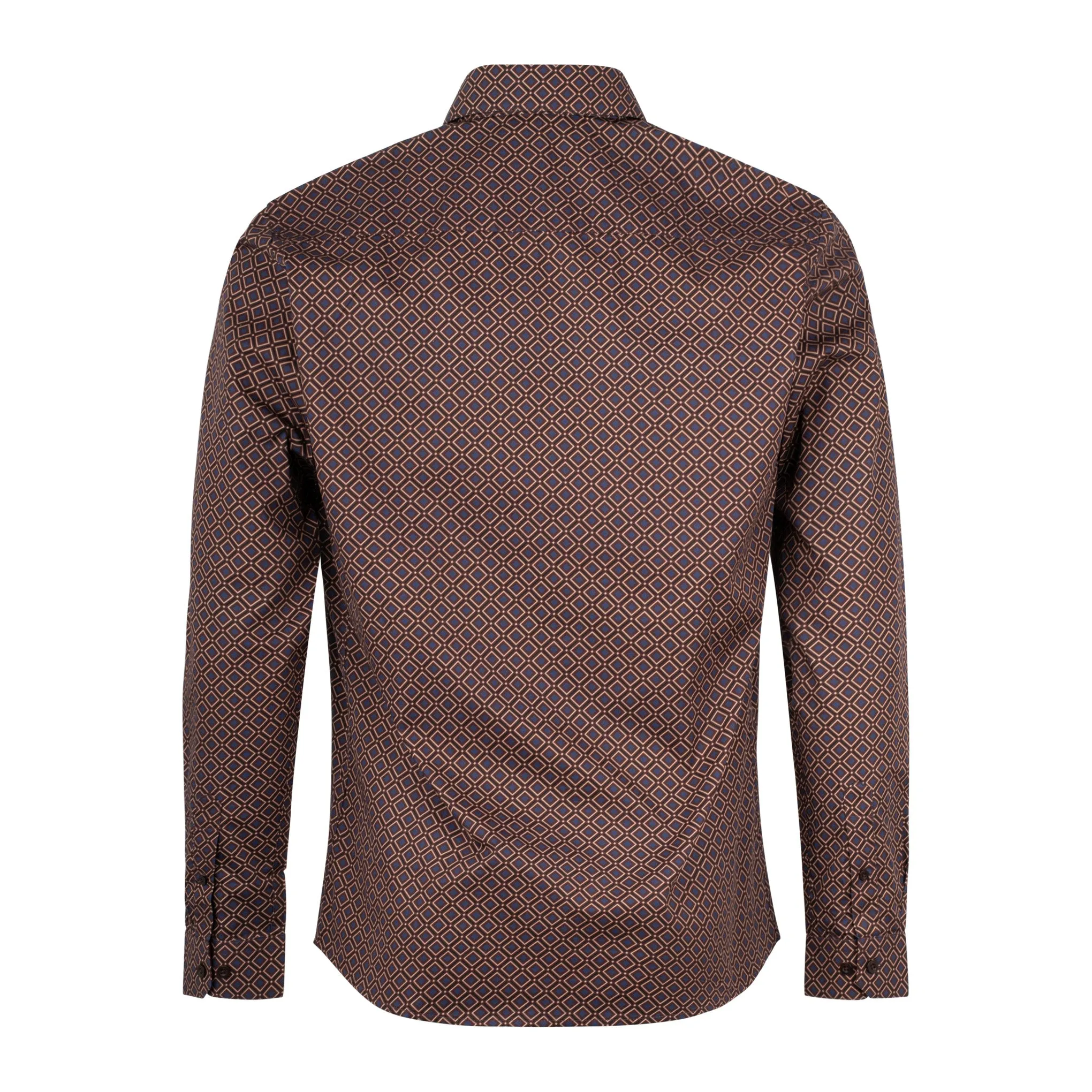 Mish Mash Alto Pattern Shirt Brown