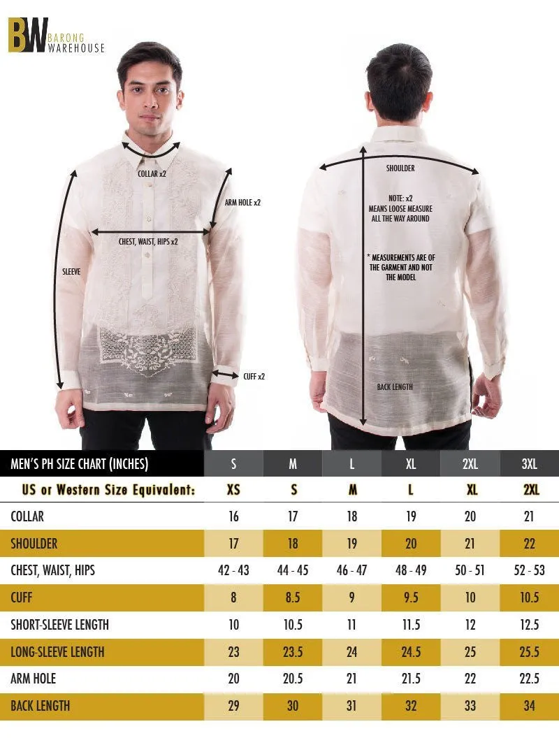 MJ08 - Jusi Pina Barong Tagalog