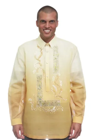 MJ12 - Jusi Pina Barong Tagalog Monochromatic Gold