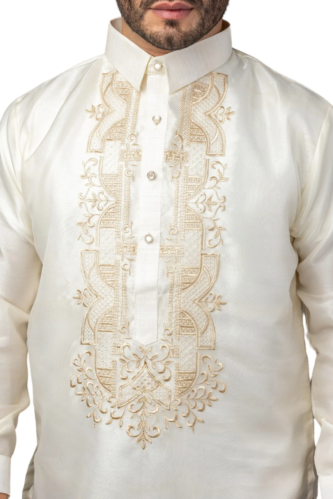 MO37 - Organza Pina Barong Tagalog with Lining