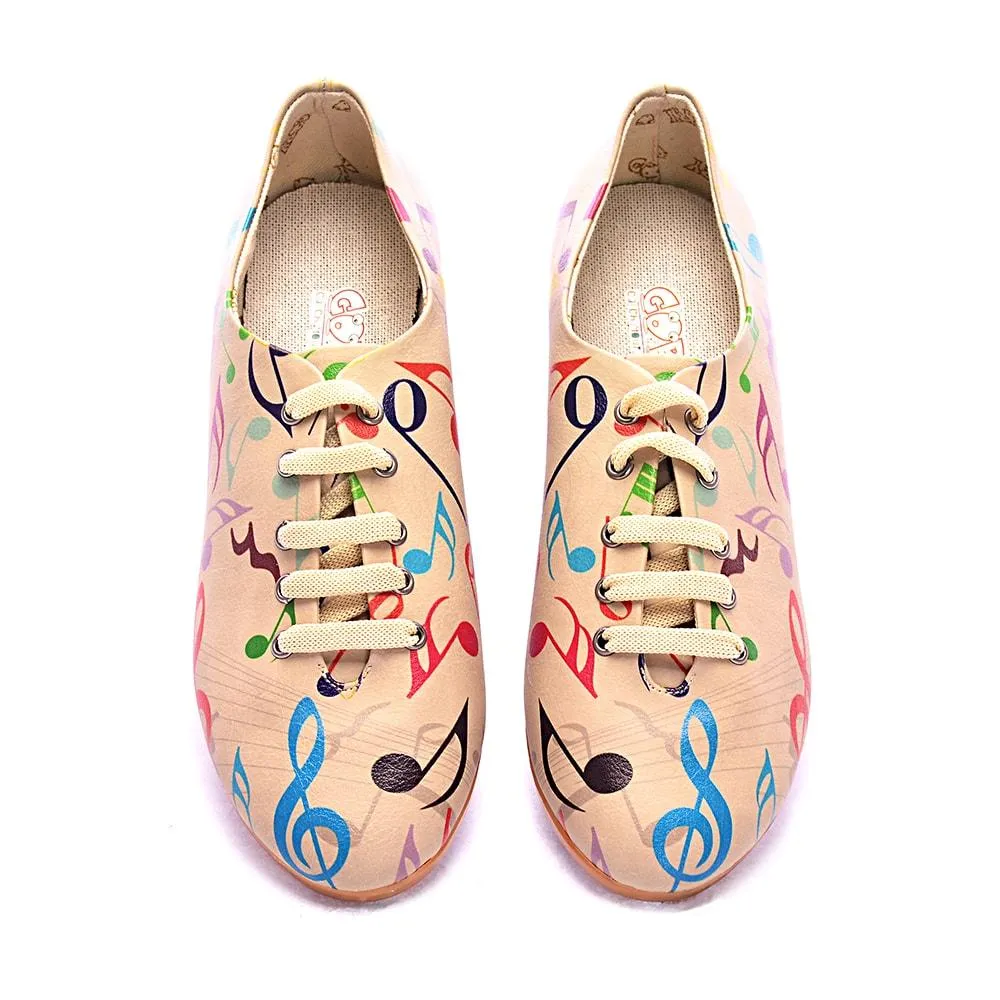 Music Notes Ballerinas Shoes SLV006