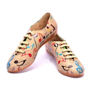 Music Notes Ballerinas Shoes SLV006