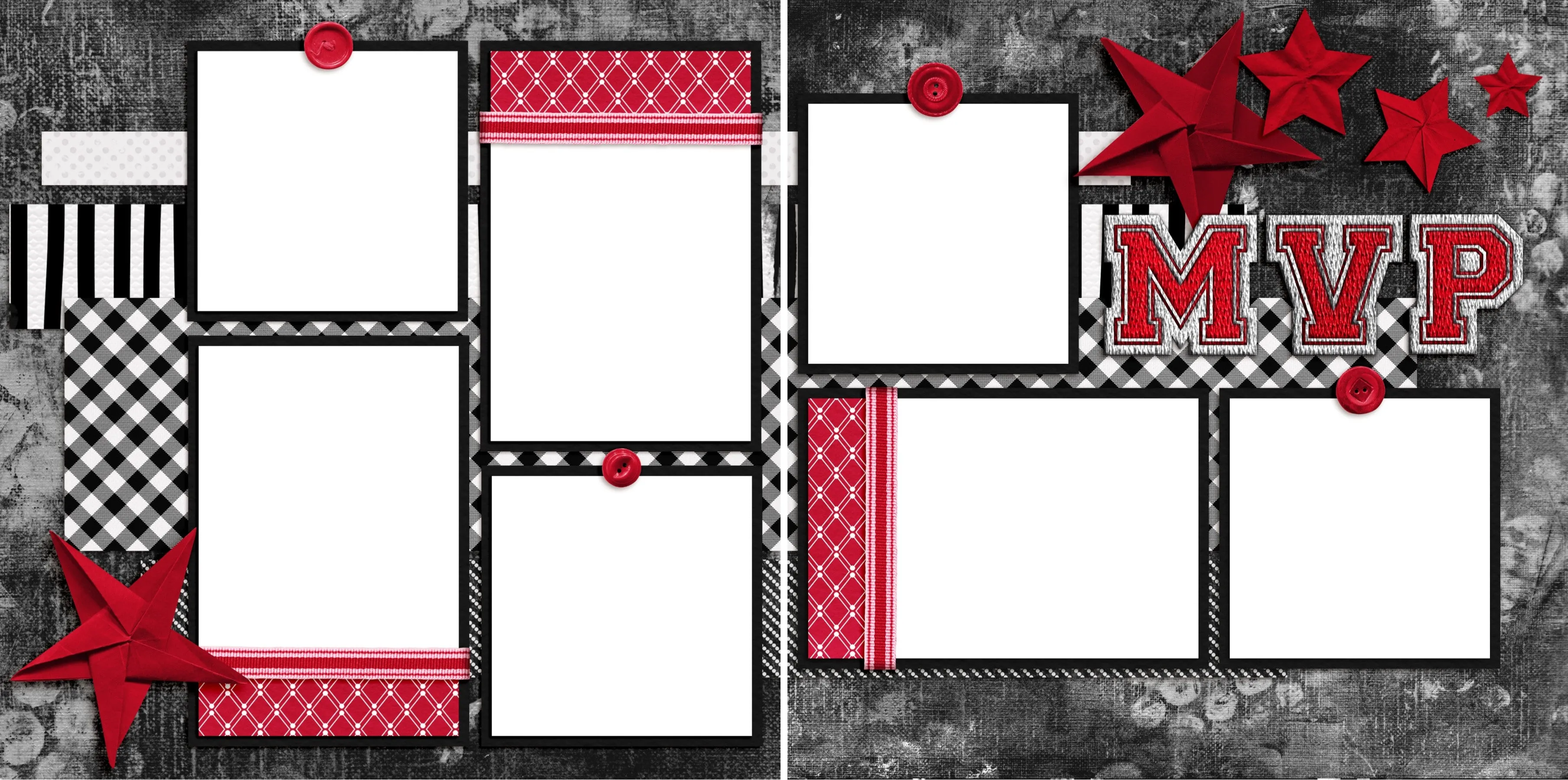 MVP - Digital Scrapbook Pages - INSTANT DOWNLOAD