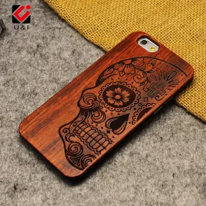 Natural U&I Brand New Wood Phone Case For iPhone 5 5S 6 6S 6Plus 7 7Plus Cover Wooden High Quality Shockproof Protector Coque