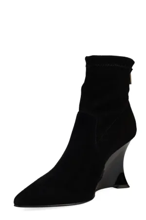 Neko Suede Wedge Ankle Boot