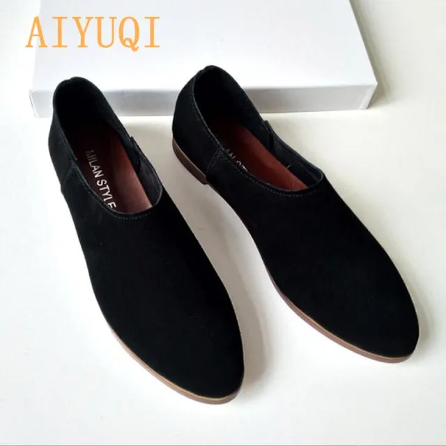 New Casual Ballerina-Style Suede Shoe-4 colors