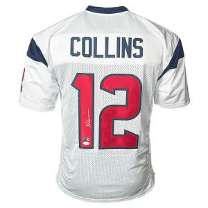 Nico Collins Signed Houston White Football Jersey (JSA)