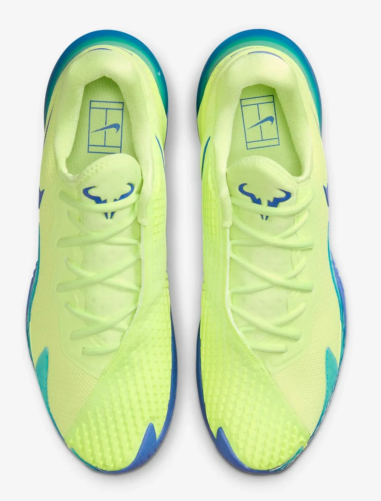 Nike Air Zoom Vapor Cage 4 RAFA Unisex Tennis Shoes Lemon Twist/Photo Blue