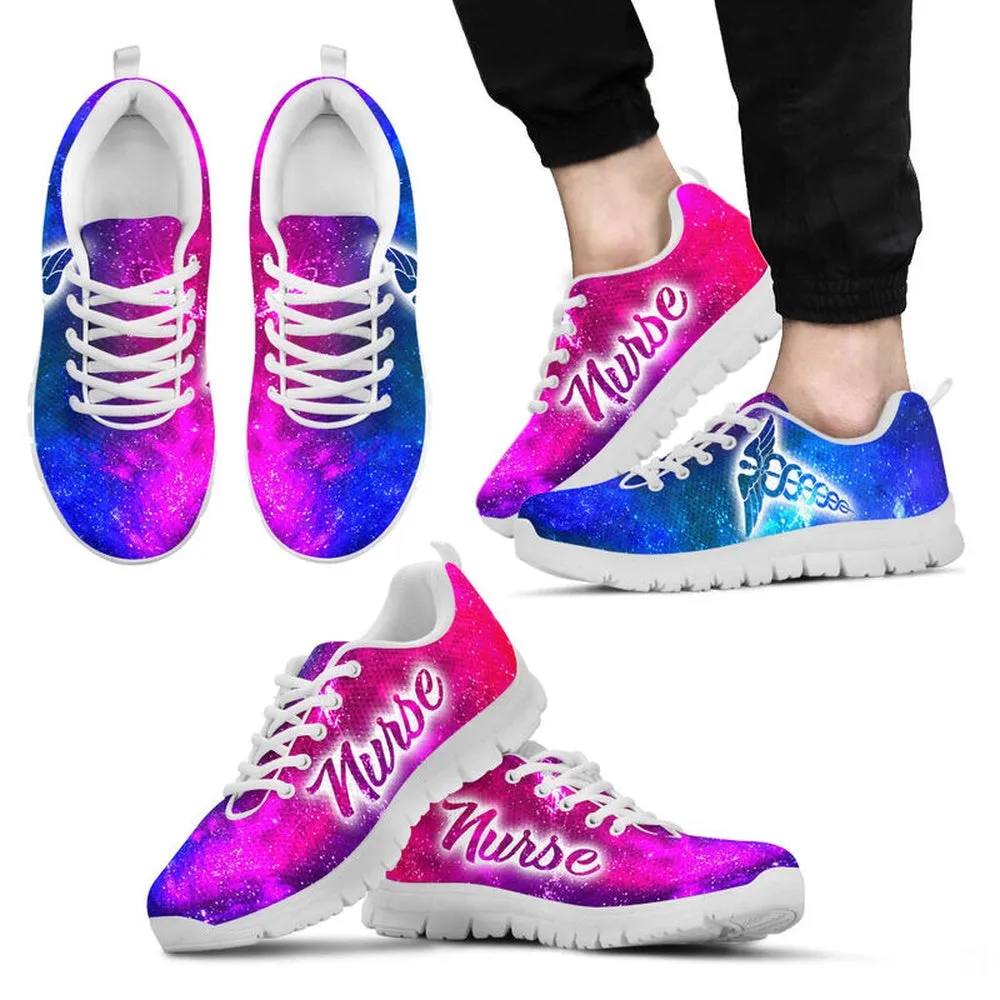 Nurse Sneaker, Nurse Galaxy2 Neon Sneakers Shoes, Best Shoes For Nurses